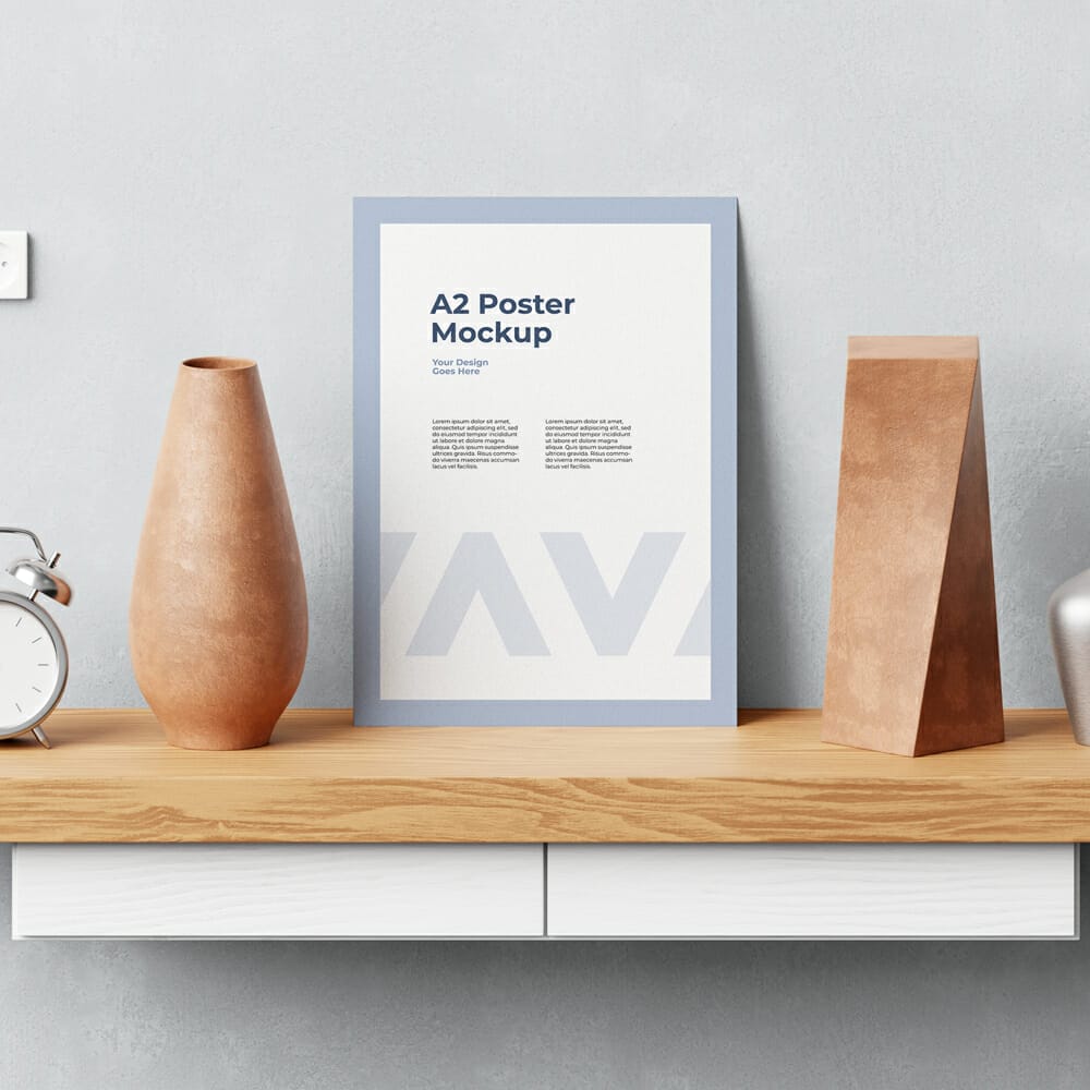 Branding Poster Mockup Design PSD