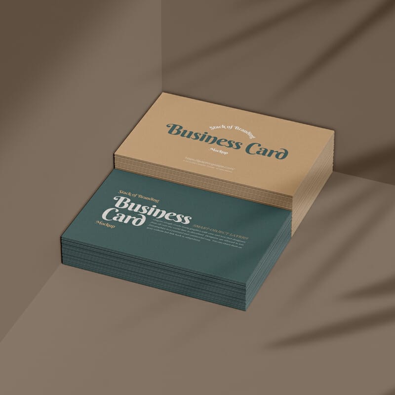 Branding Stack Business Card Mockup