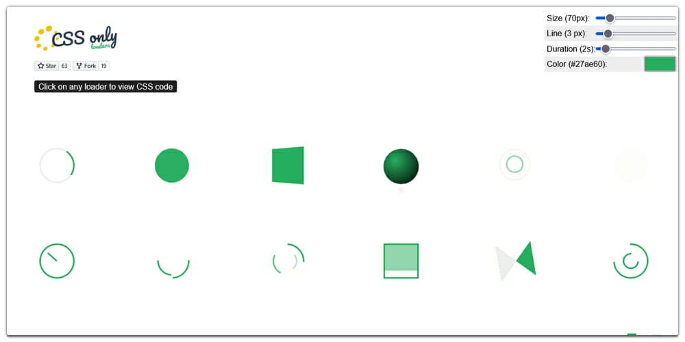 CSS only Loaders