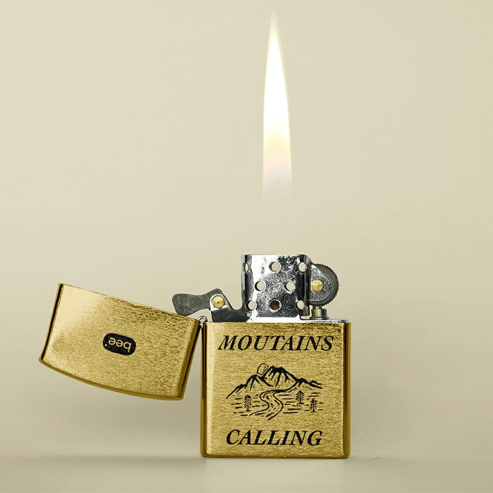 Classic Metal Lighter Mockup PSD