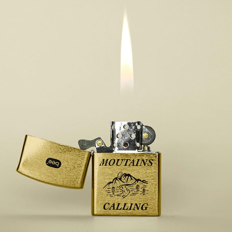 Classic Metal Lighter Mockup