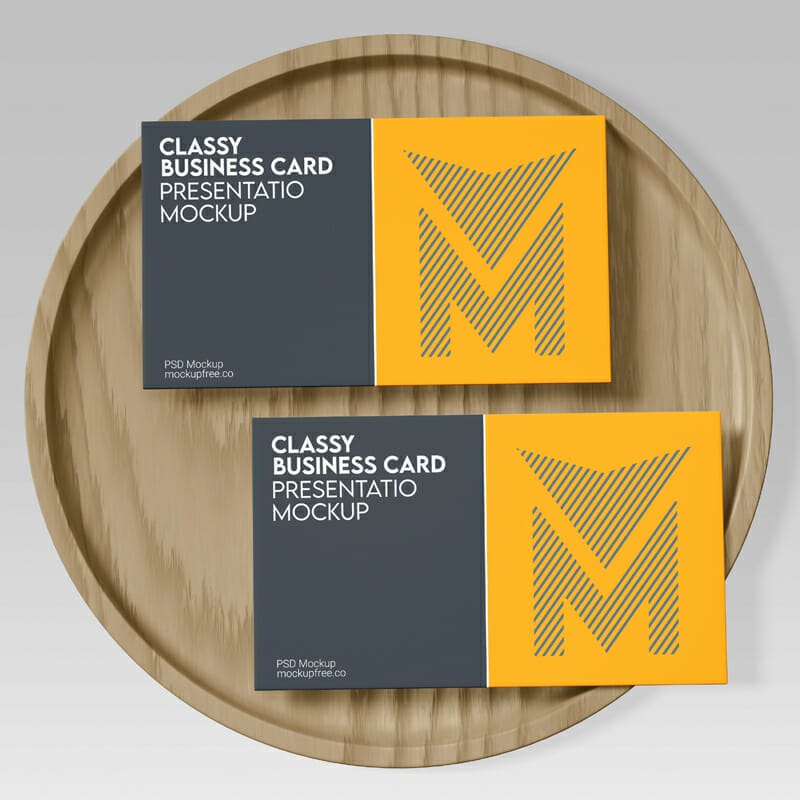 Classy Business Card Presentation Mockups