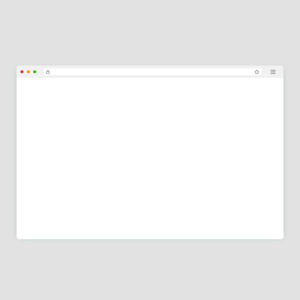 Clean Browser Mockup PSD