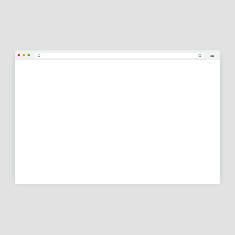 Clean Browser Mockup