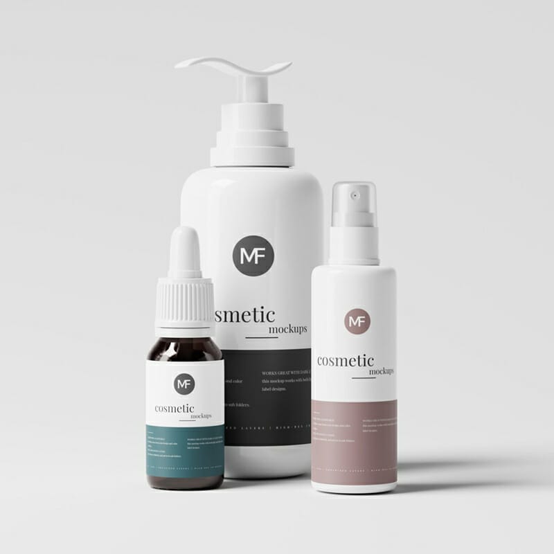 Cosmetic Packaging Mockup PSD