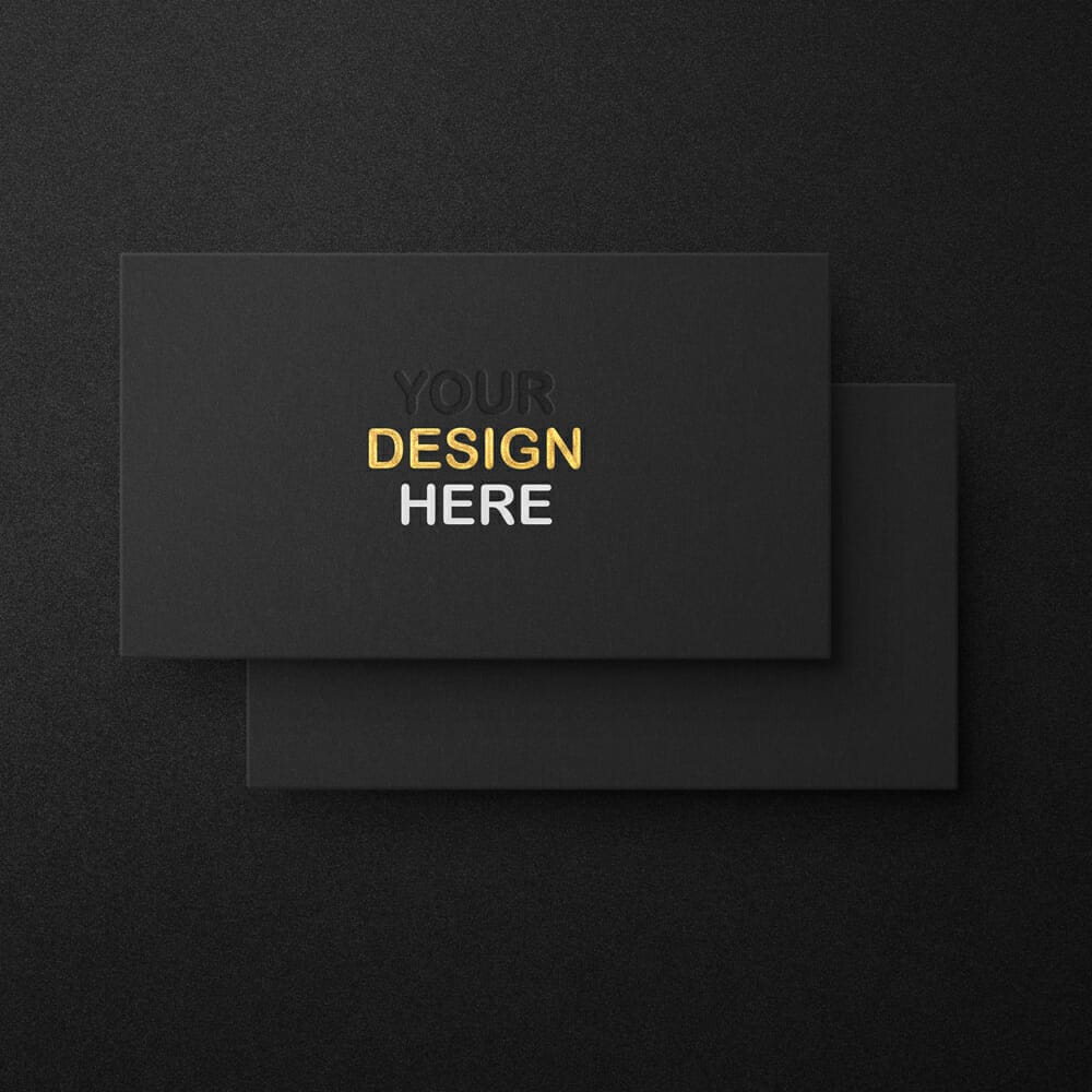Debossed Business Card Mockup PSD » CSS Author