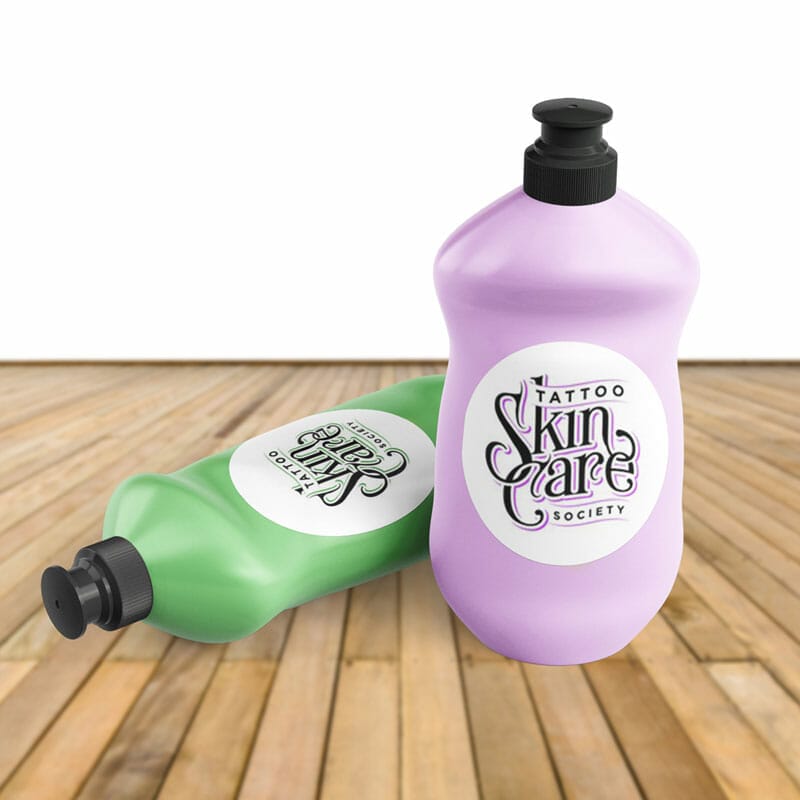 Dish Soap Plastic Bottle Mockup Template PSD
