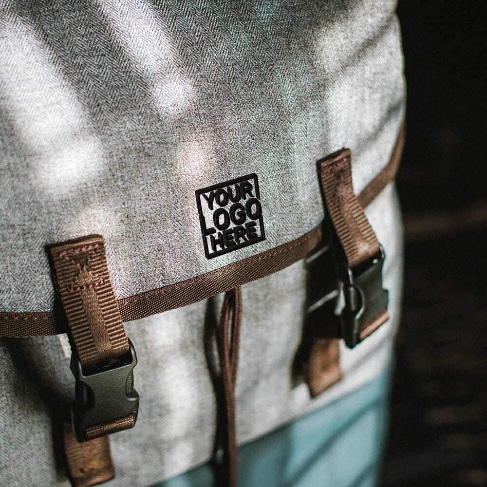 Free Backpack Logo Mockup PSD