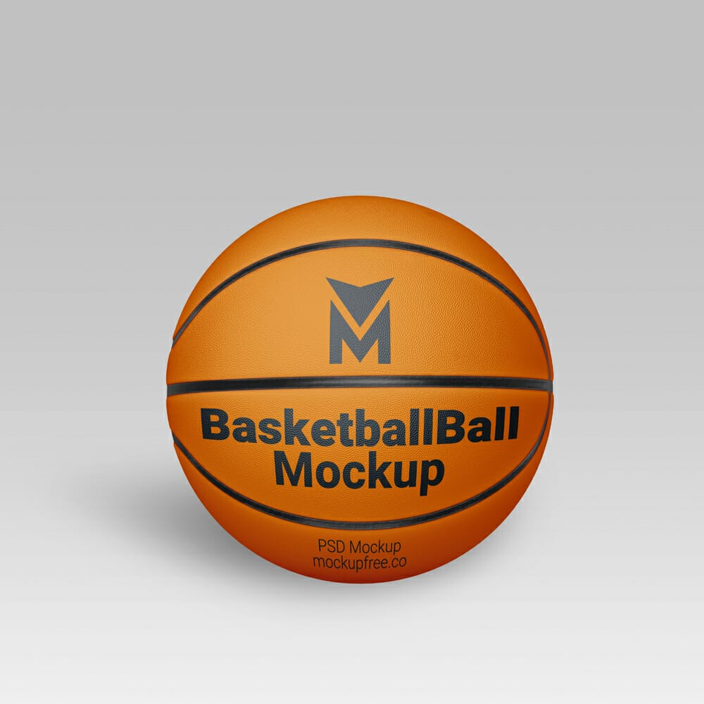 Free Basketball Ball Mockup PSD