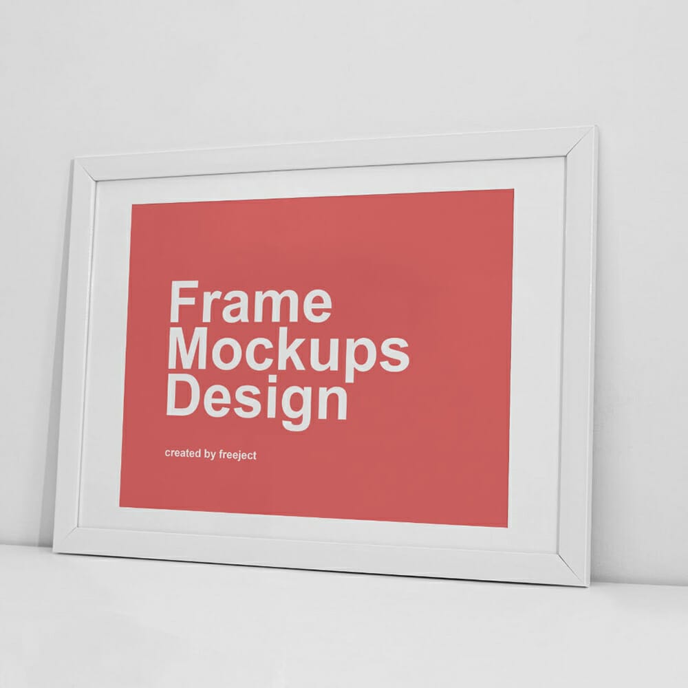 Free Clean Minimalist Frame Mockups PSD