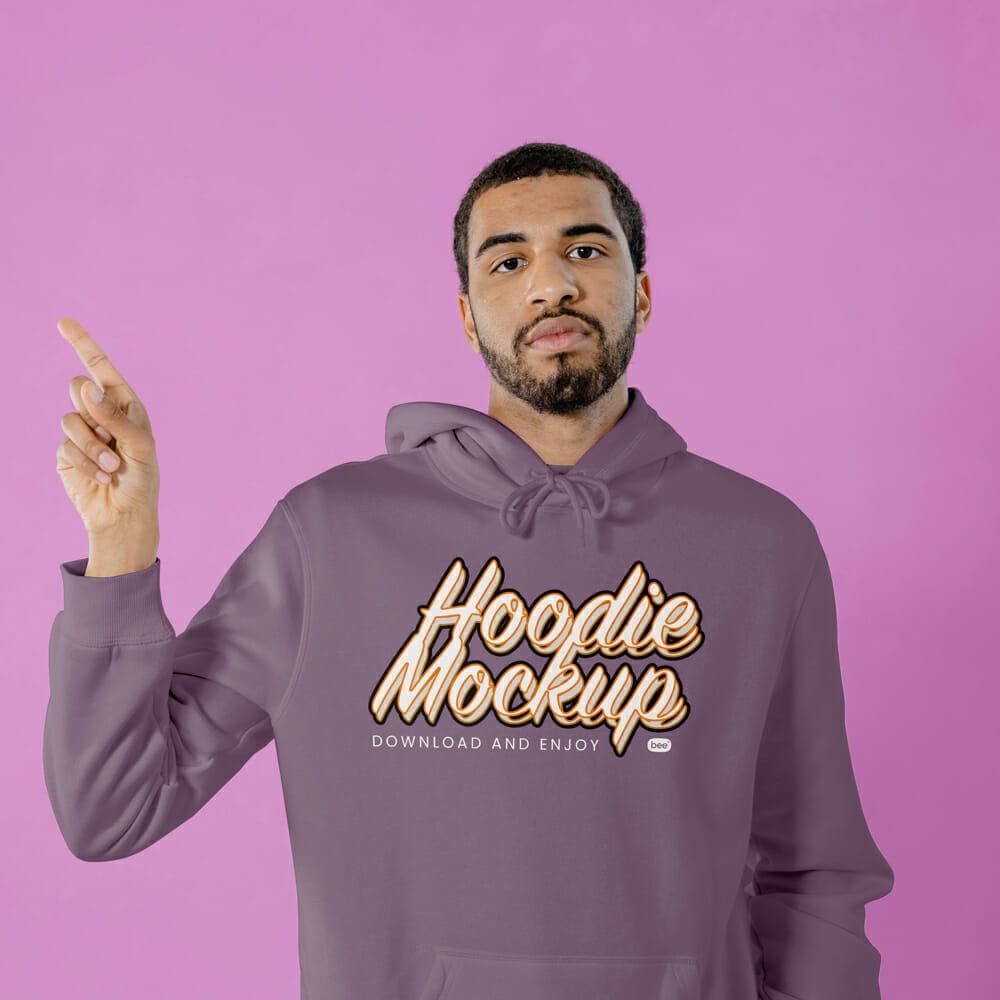 Free Cotton Hoodie Mockup PSD