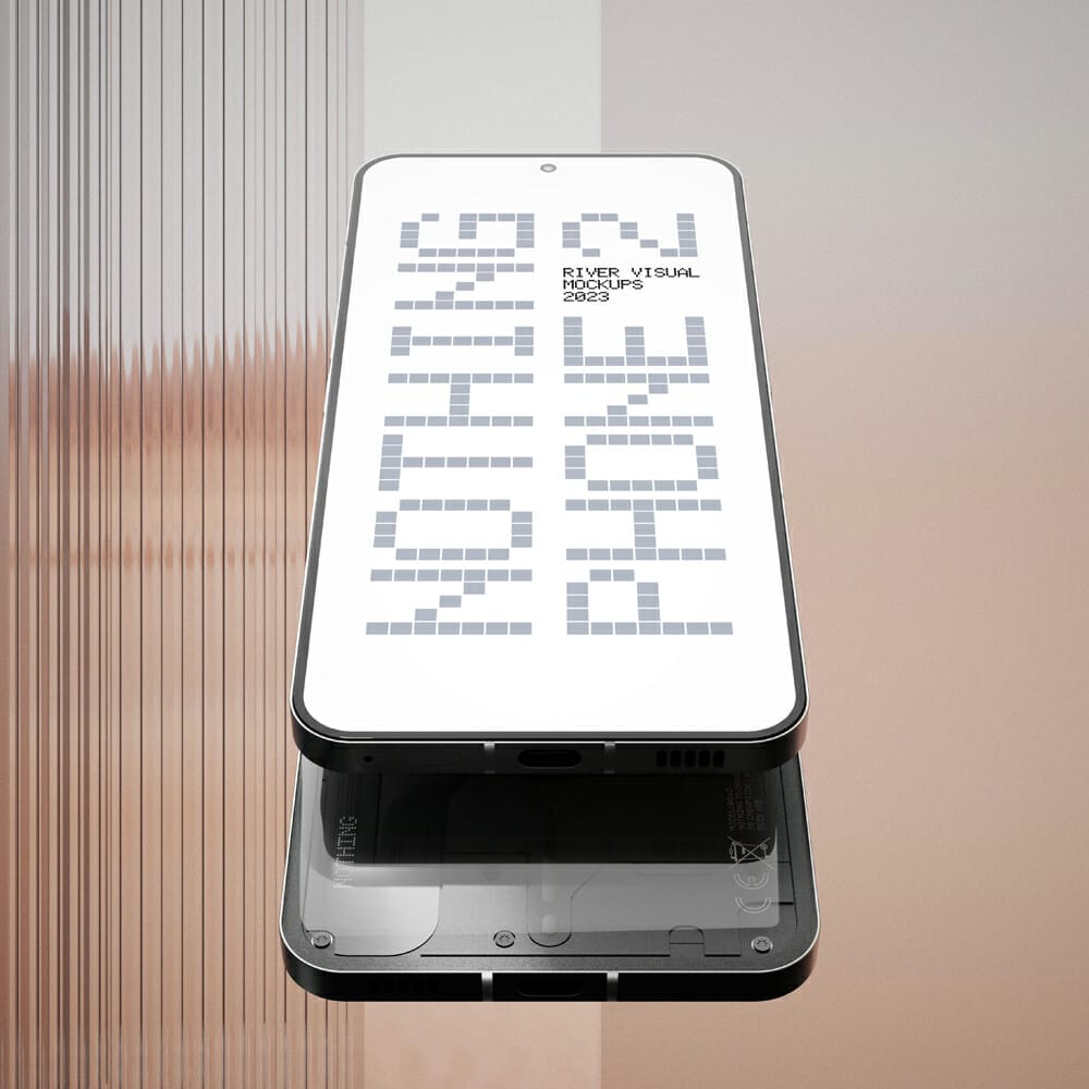 Free Dune Nothing Phone 2 Mockup PSD