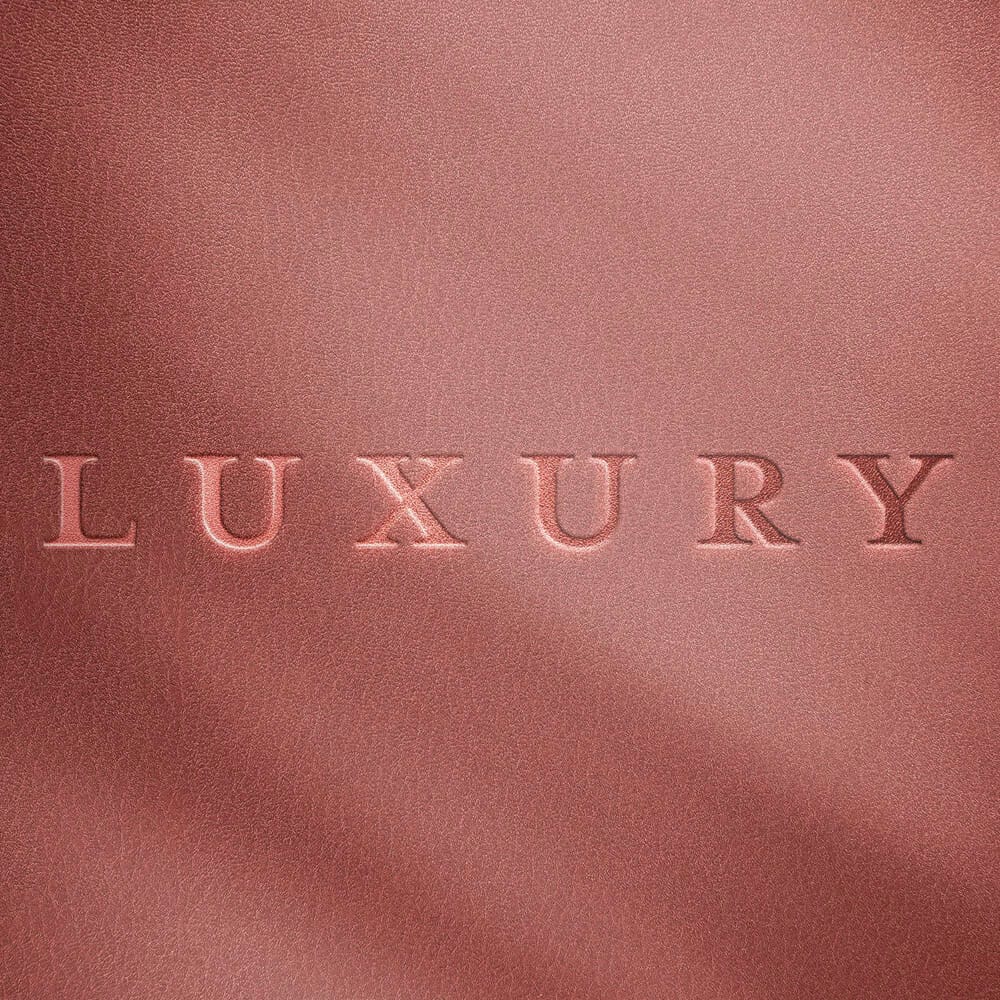 Free Leather Debossed Logo Mockup Template PSD