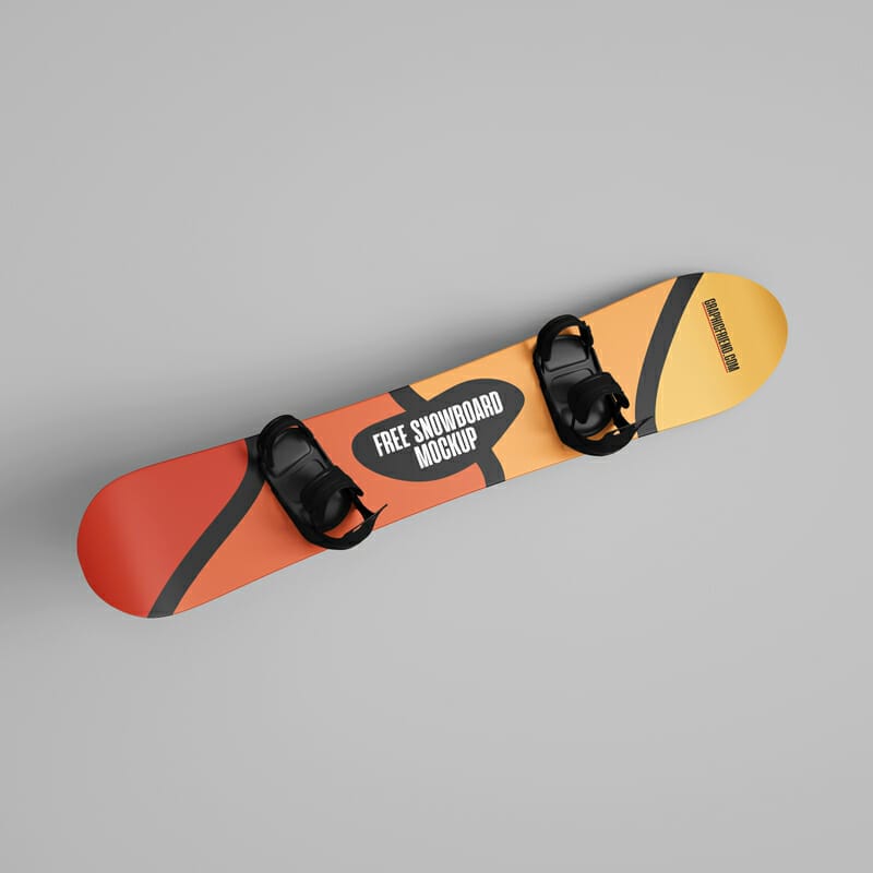 Free New Snowboard Mockup