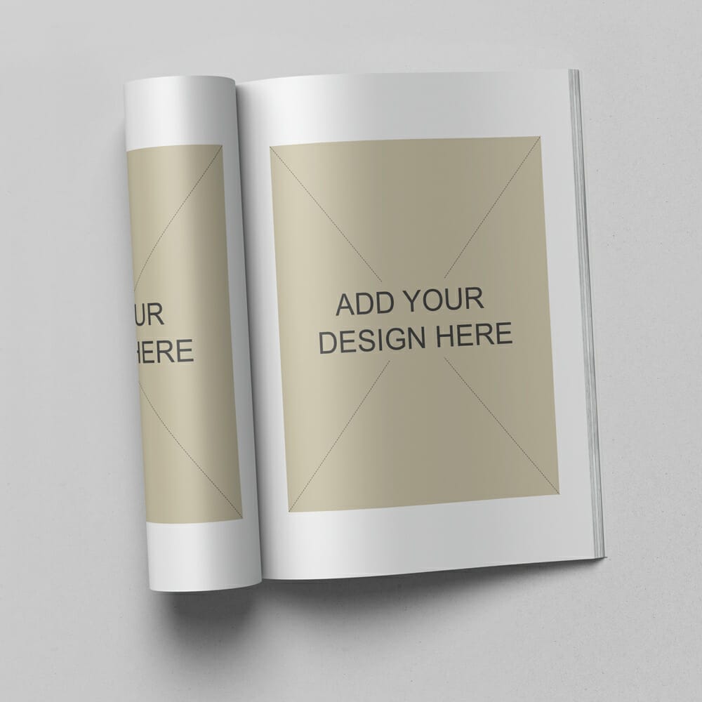 Free Realistic Magazine Mockup PSD