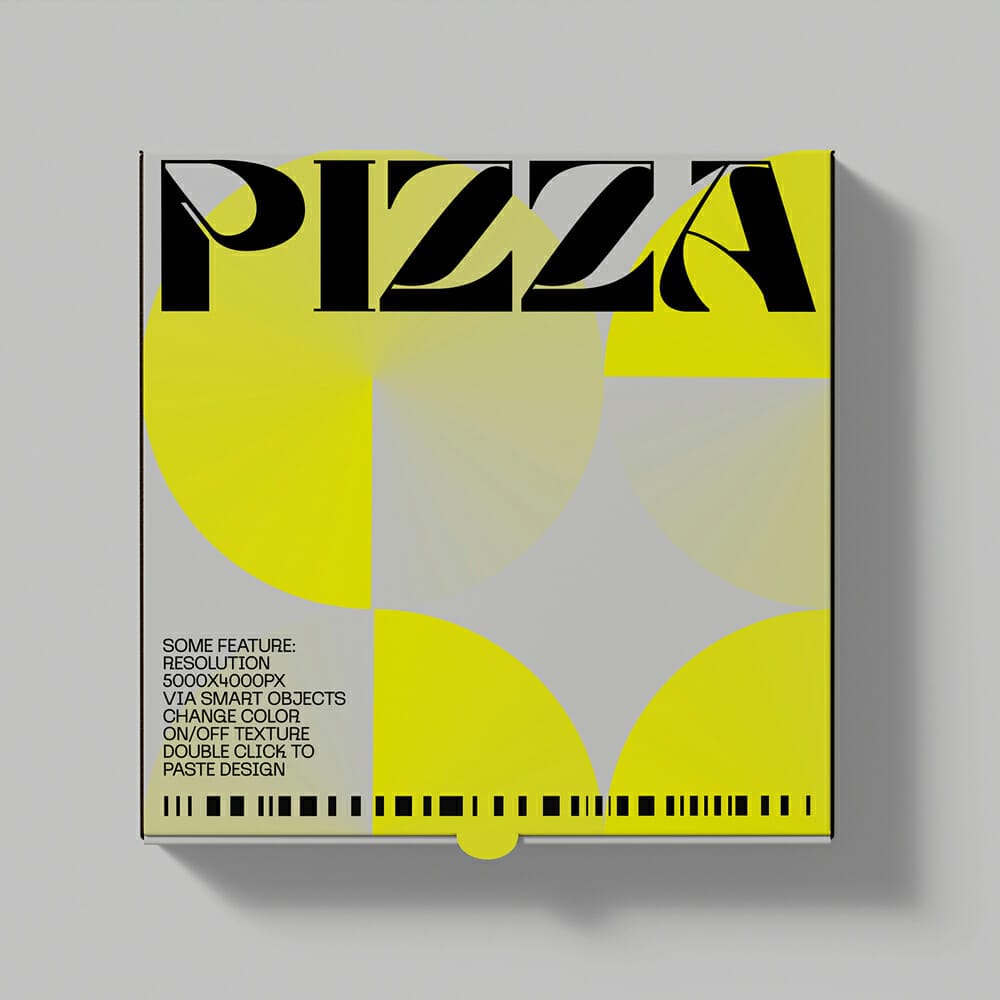 Free Scene With Pizza Box Mockups PSD