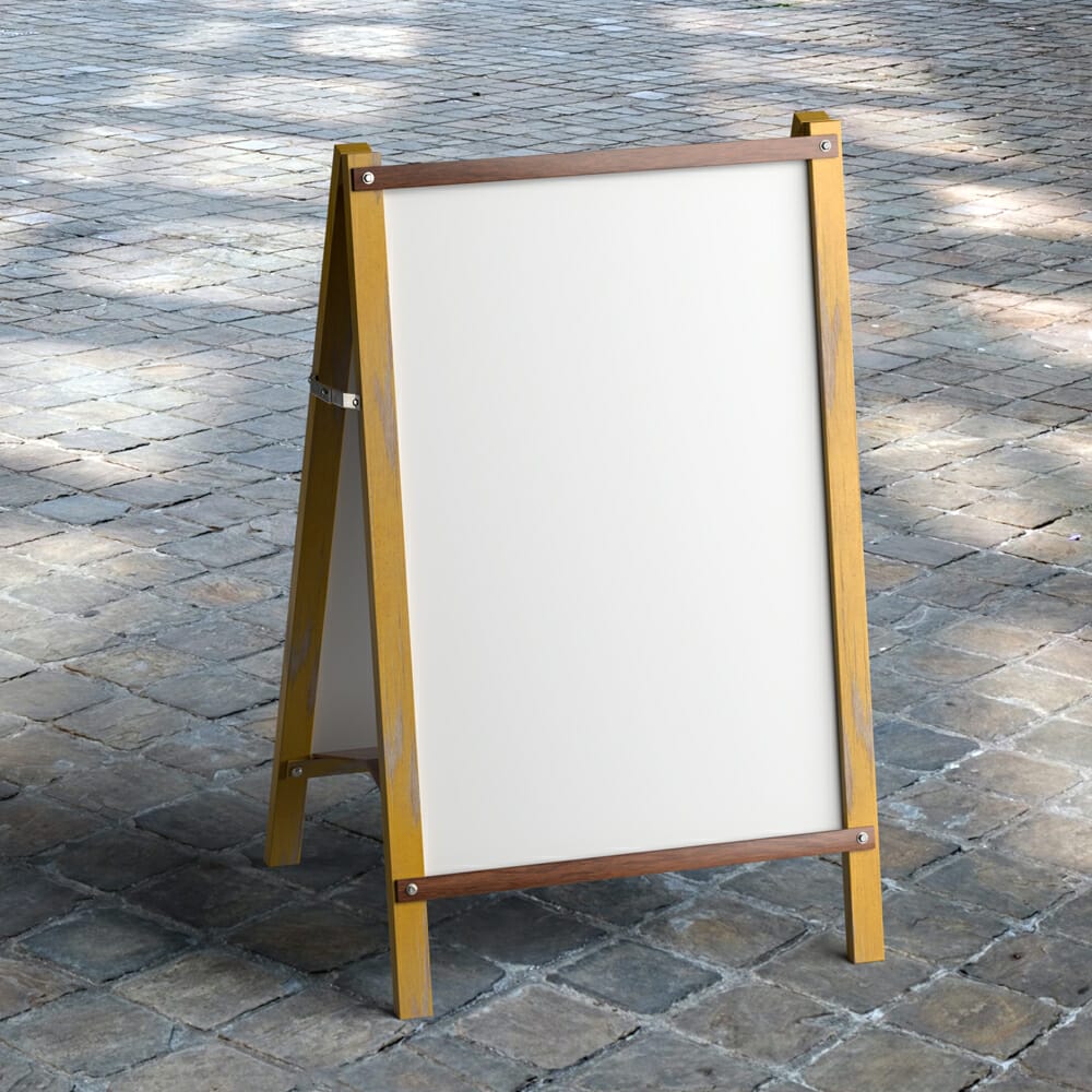 Free Snap A Frame Sign Mockup PSD
