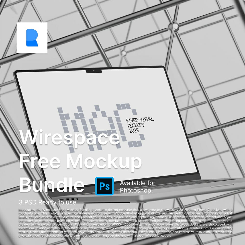 Free Wirespace Bundle Mockups PSD