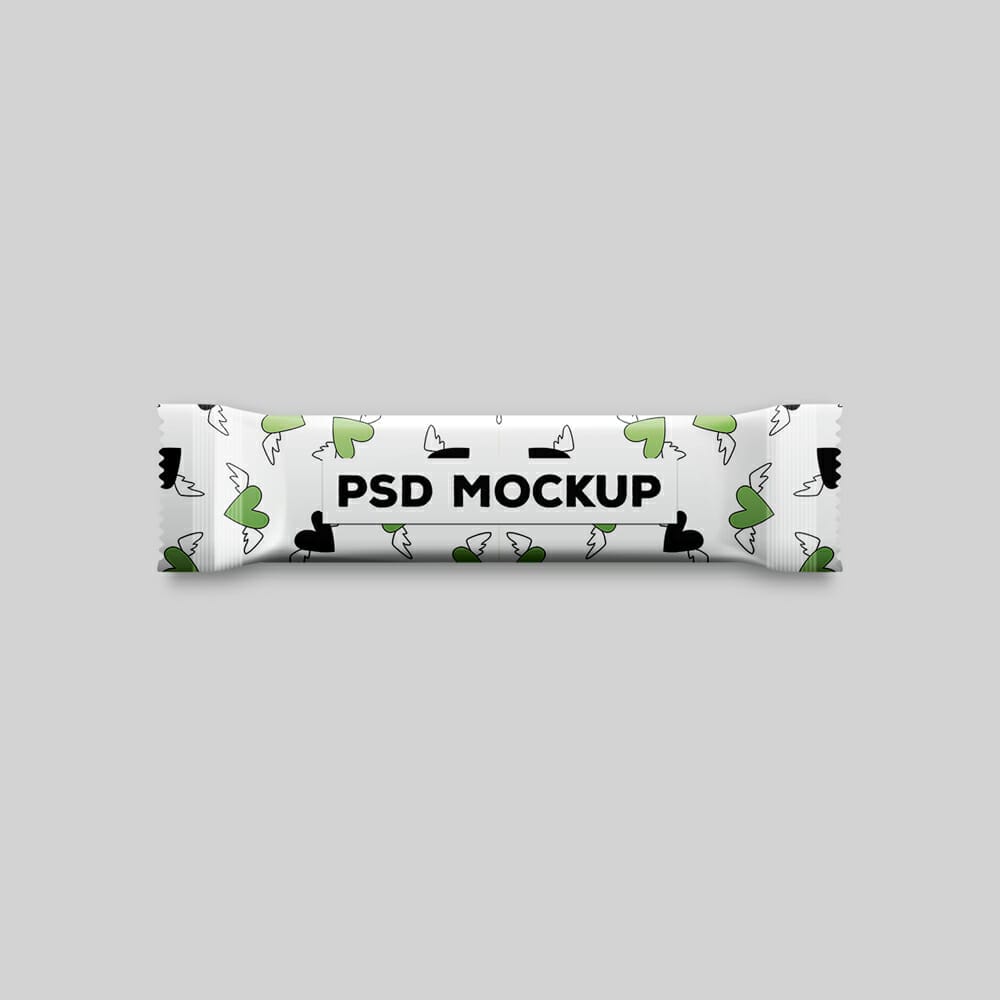 Free Wrapper Packaging Mockup PSD