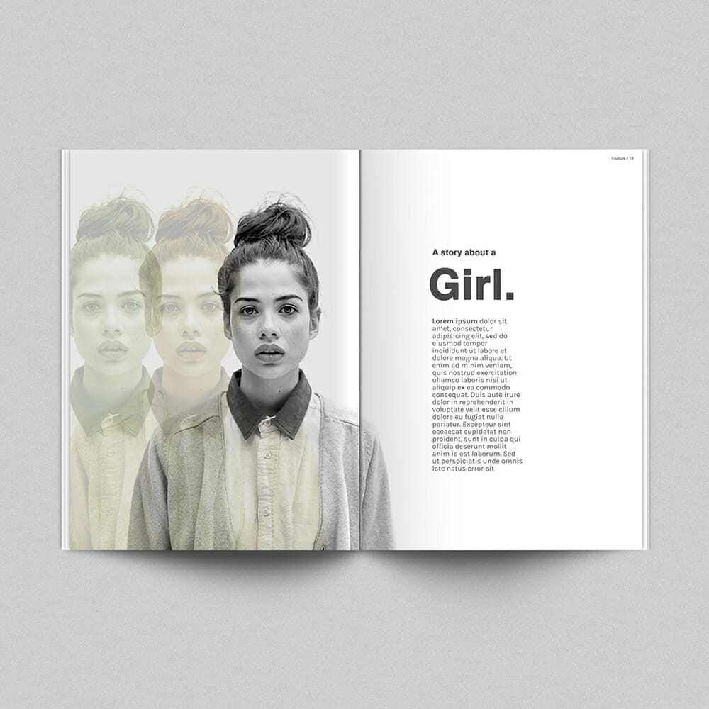 Magazine Mockup Template PSD