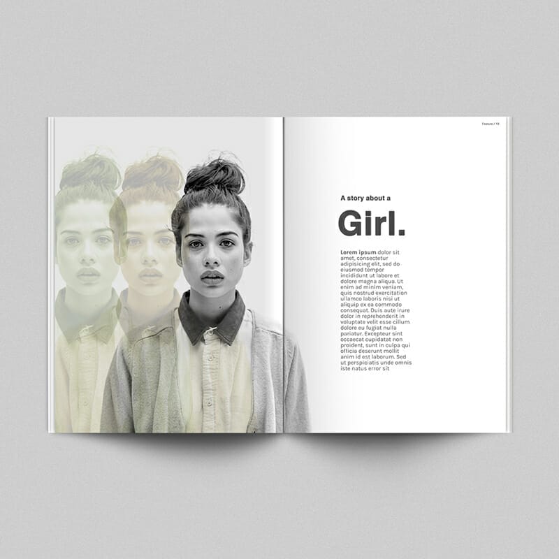 Magazine Mockup Template