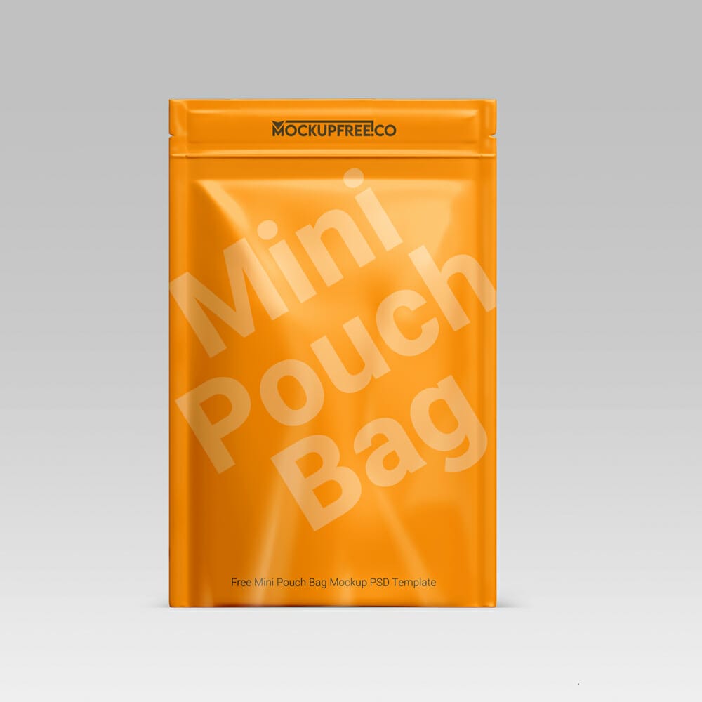 Mini Pouch Bag Mockup Template PSD