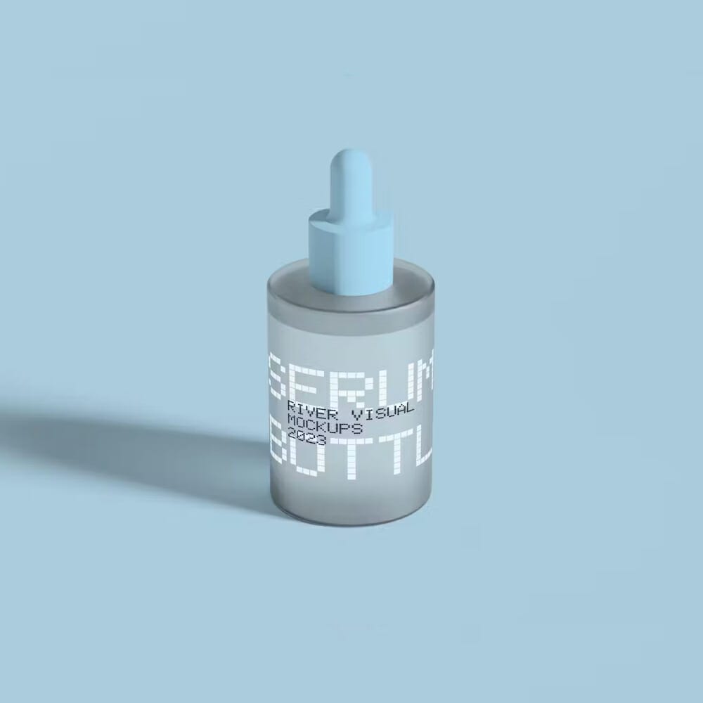 Minimal Serum Bottle Mockup PSD