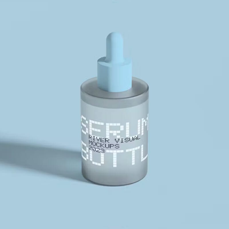 Minimal Serum Bottle Mockup