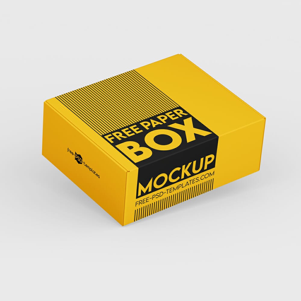 Paper Box Mockup PSD