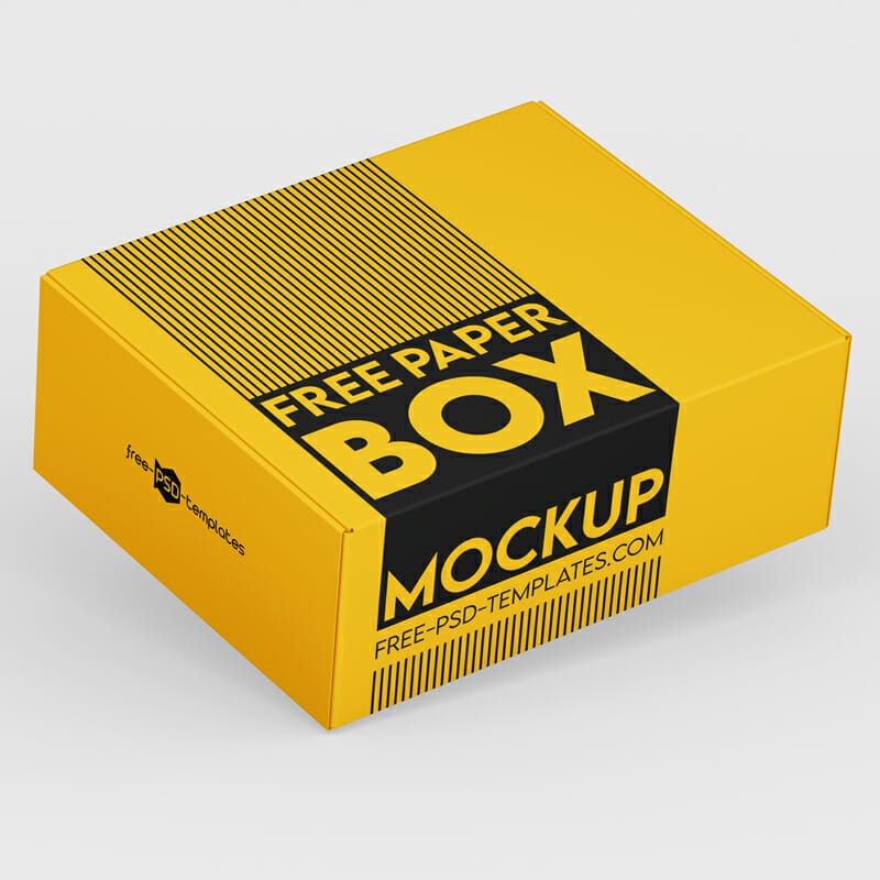 Paper Box Mockup