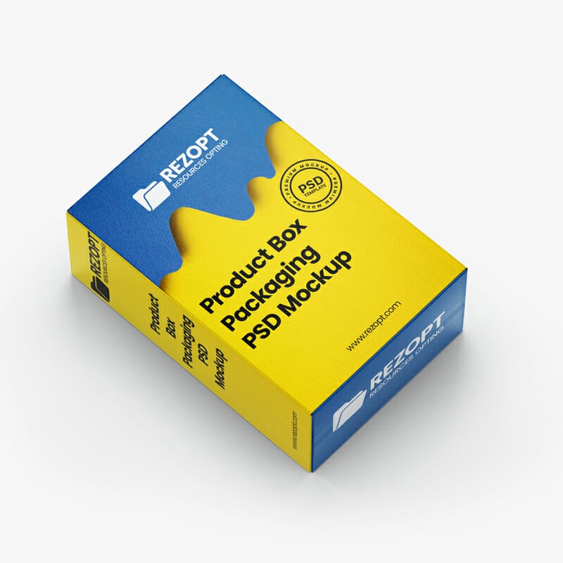Product Box Packaging Mockup PSD