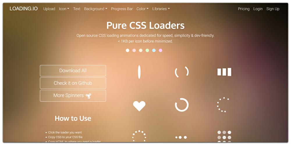 Pure CSS Loaders