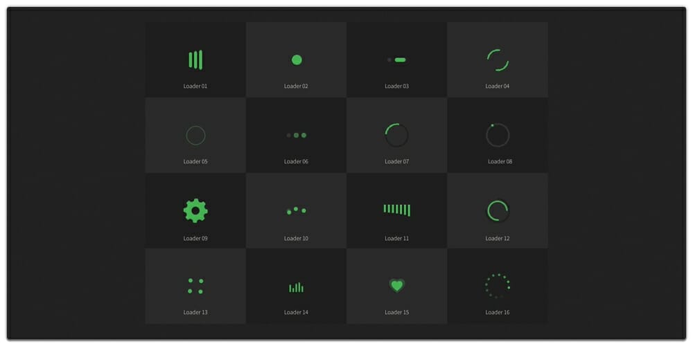 Pure HTML5 And CSS3 SVG Loaders