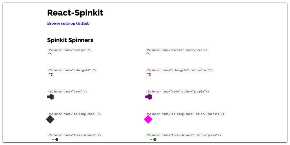 React Spinkit
