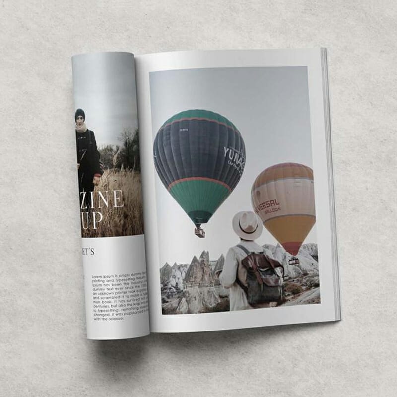 Realistic Magazine Mockup PSD