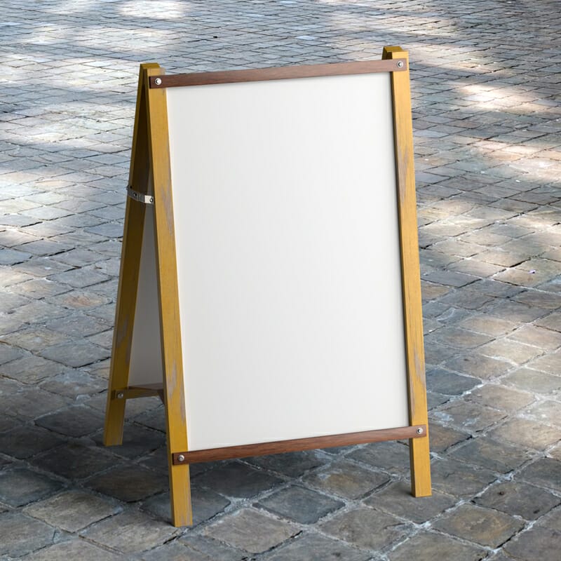 Snap A Frame Sign Mockup PSD