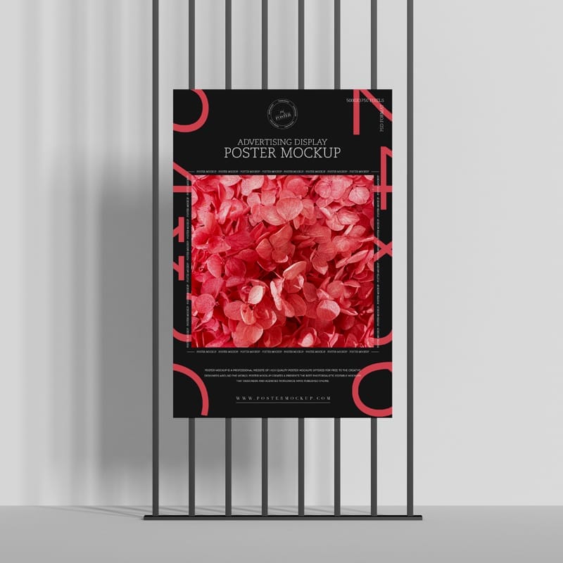 Advertising Display 24×36 Poster Mockup