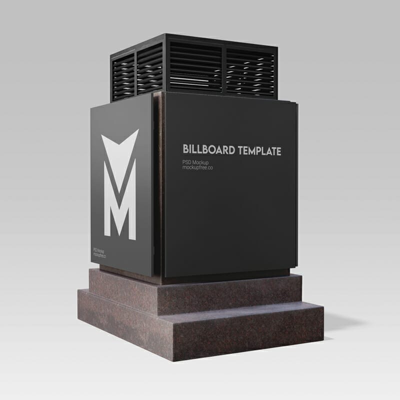 Billboard Template Mockup PSD