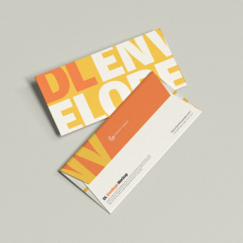 Brand Identity DL Envelope Mockup