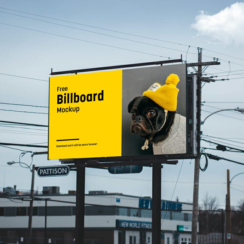 City Billboard Mockup PSD