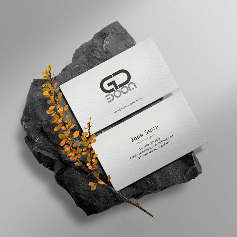 Clean Minimal Business Card Mockup