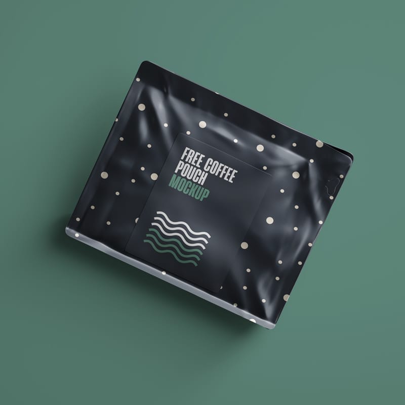 Coffee Pouch Mockup PSD
