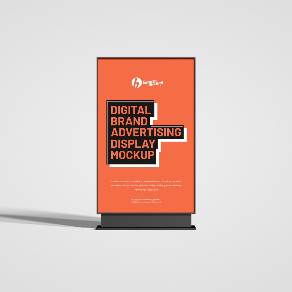 Digital Brand Advertising Display Mockup PSD