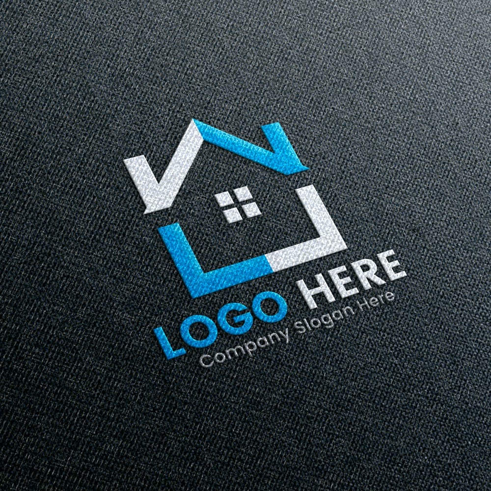 Embroidered Fabric Logo Mockup PSD