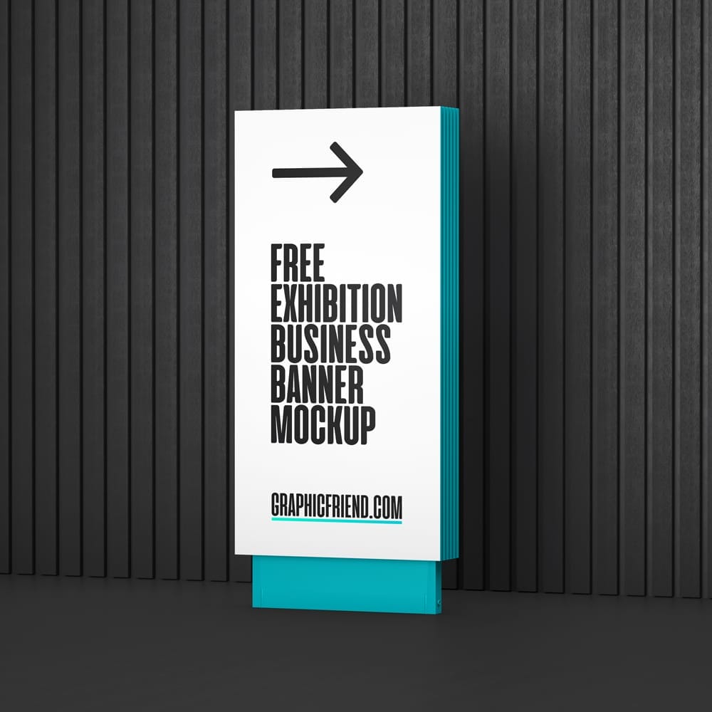 Exhibition Business Banner Mockup PSD
