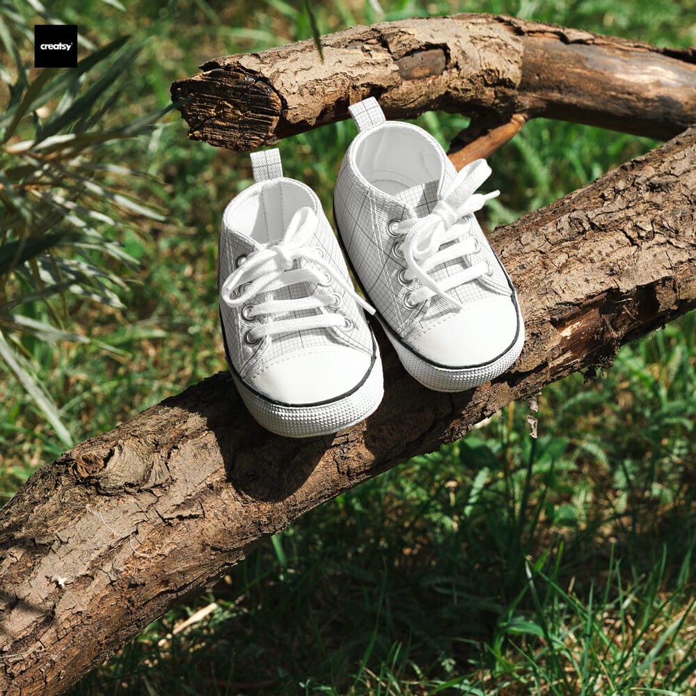 Free Baby Sneakers Mockup PSD