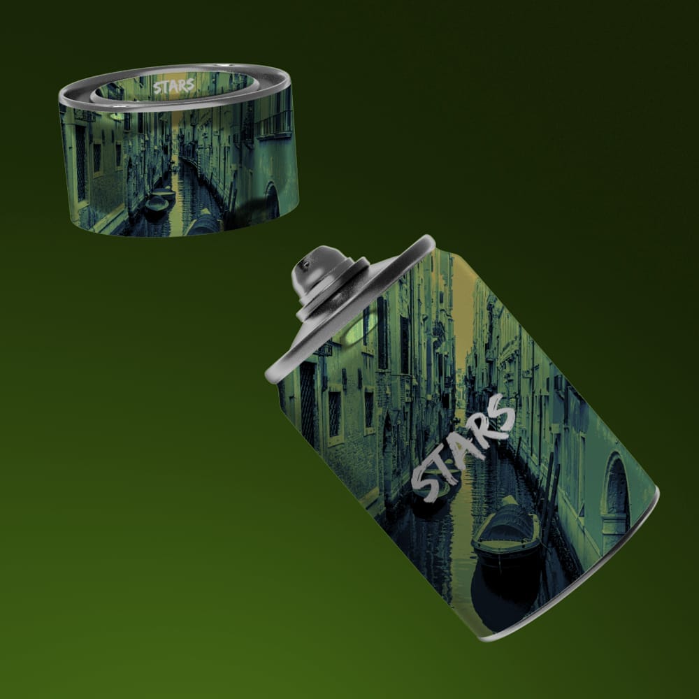 Free Body Spray Mockup PSD