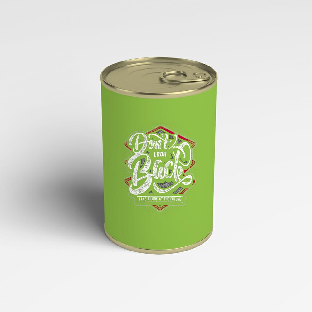Free Can Label Mockups PSD