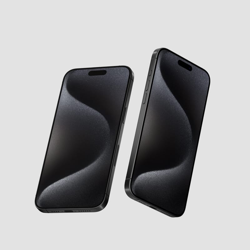 Free Iphone 15 Pro Mockup On White Background