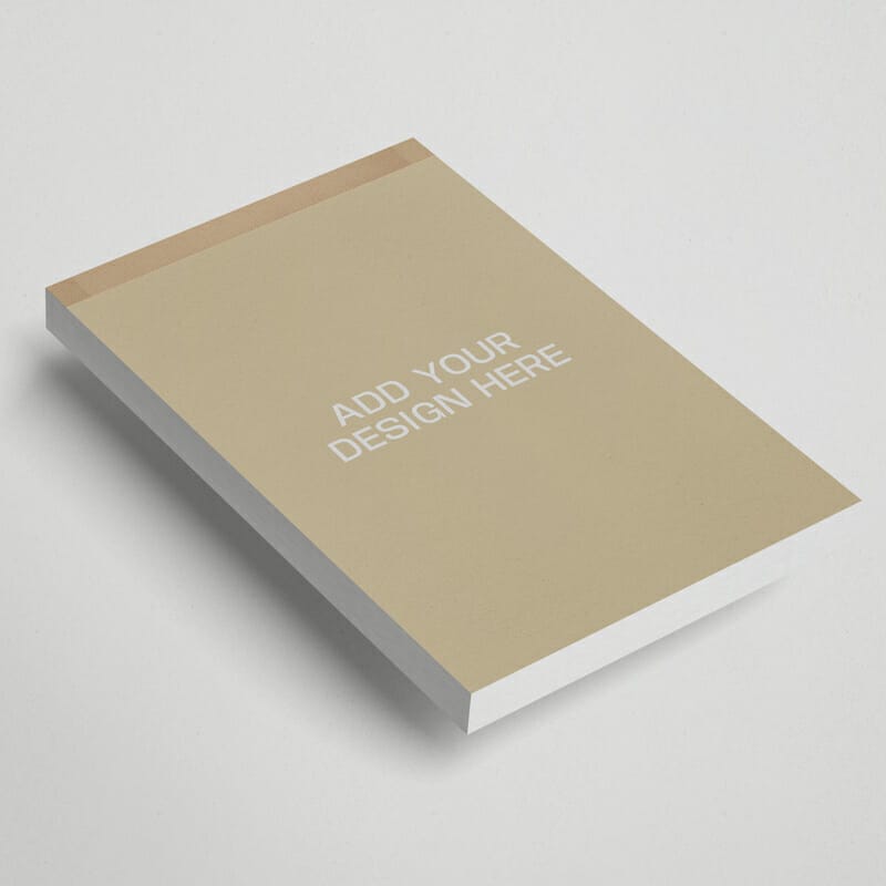 Free Realistic Notepad Mockup